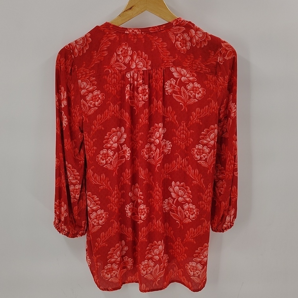 Anthropologie Akemi + Kin Romantic Boho Feminine  Red Cotton XS - Picture 7 of 7